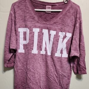 PINK Victoria's Secret Boxy Pink Short Sleeve Tee
